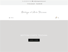 Tablet Screenshot of bottegadartetoscana.it